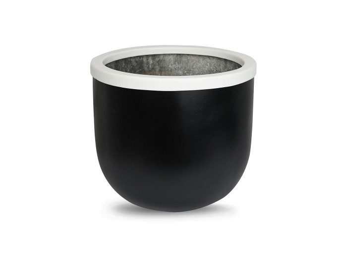 Hardy Beyaz Siyah Saksı Hardy Beyaz Siyah Saksı