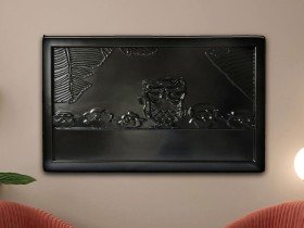 Baykuş Ailesi 3 Boyutlu Kabartma Siyah Tablo Baykuş Ailesi 3 Boyutlu Kabartma Siyah Tablo