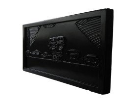 Baykuş Ailesi 3 Boyutlu Kabartma Siyah Tablo Baykuş Ailesi 3 Boyutlu Kabartma Siyah Tablo