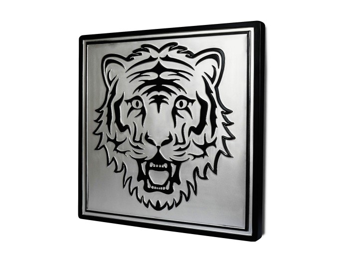 Bengal Gümüş Siyah Renk Kabartma 3 Boyutlu Tablo Bengal Gümüş Siyah Renk Kabartma 3 Boyutlu Tablo