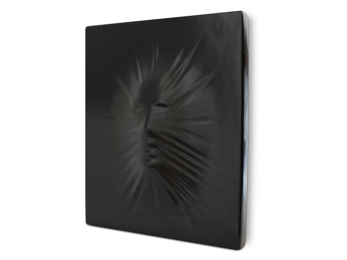 Face to Face Siyah Kabartma 3 Boyutlu Tablo