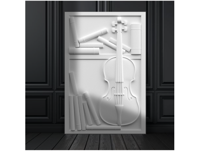 Keman  3D Tablo Keman  3D Tablo