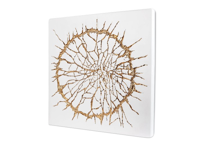 Lav Beyaz Altın Kabartma 3 Boyutlu Tablo Lav Beyaz Altın Kabartma 3 Boyutlu Tablo