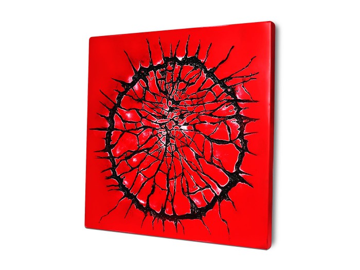 Lav Kırmızı Siyah Kabartma 3 Boyutlu Tablo Lav Kırmızı Siyah Kabartma 3 Boyutlu Tablo