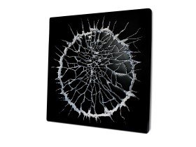 Lav Siyah Gümüş Kabartma 3 Boyutlu Tablo