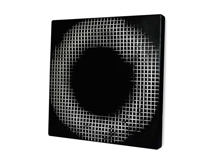 Square Siyah Gümüş Kabartma 3 Boyutlu Tablo